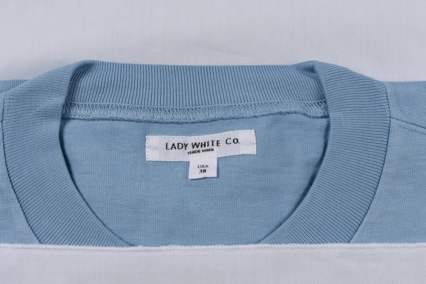 PPHH x LADY WHITE CO. RUGBY T-SHIRT - CORNFLOWER