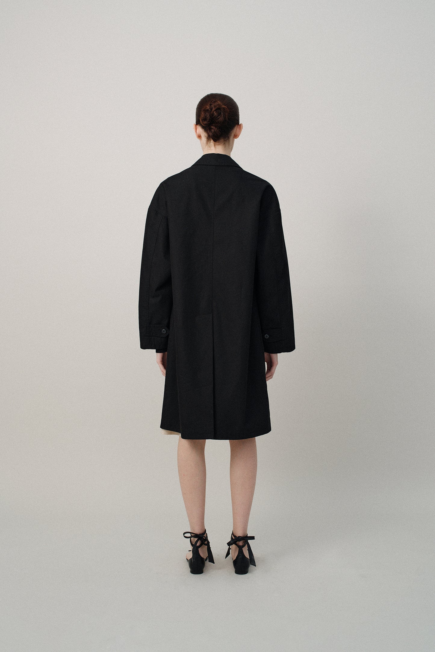 NOTHING WRITTEN HARRI MAC COAT - BLACK