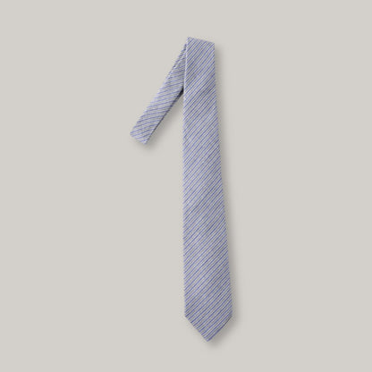 TS(S) ALTERNATE STRIPE CLOTH NECK TIE - BLUE/ GREY