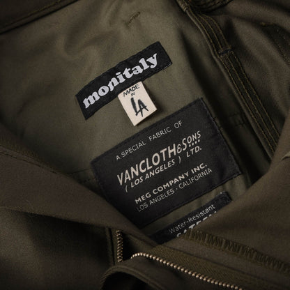 MONITALY DROP CROTCH PAINTER PAINTS - VANCLOTH SATEEN OLIVE