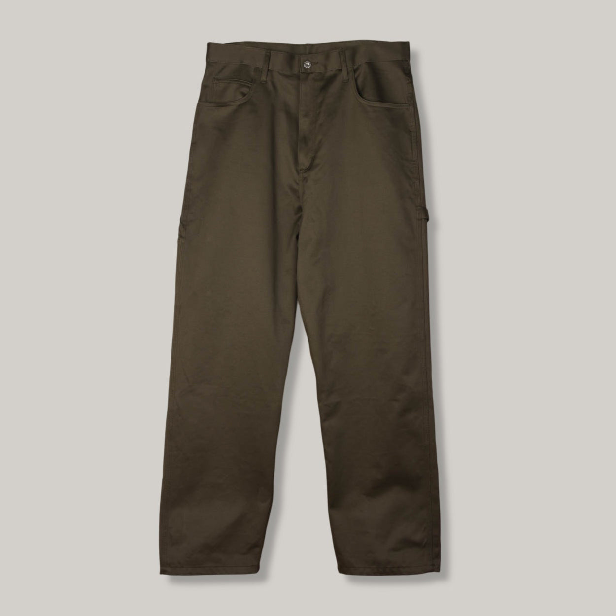 MONITALY DROP CROTCH PAINTER PAINTS - VANCLOTH SATEEN OLIVE