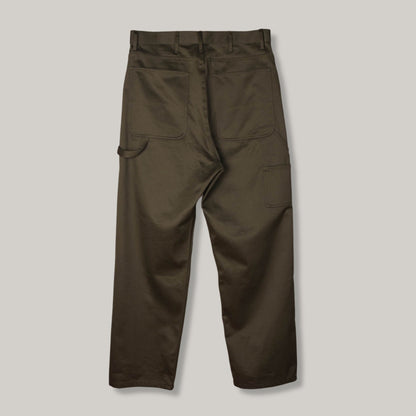 MONITALY DROP CROTCH PAINTER PAINTS - VANCLOTH SATEEN OLIVE