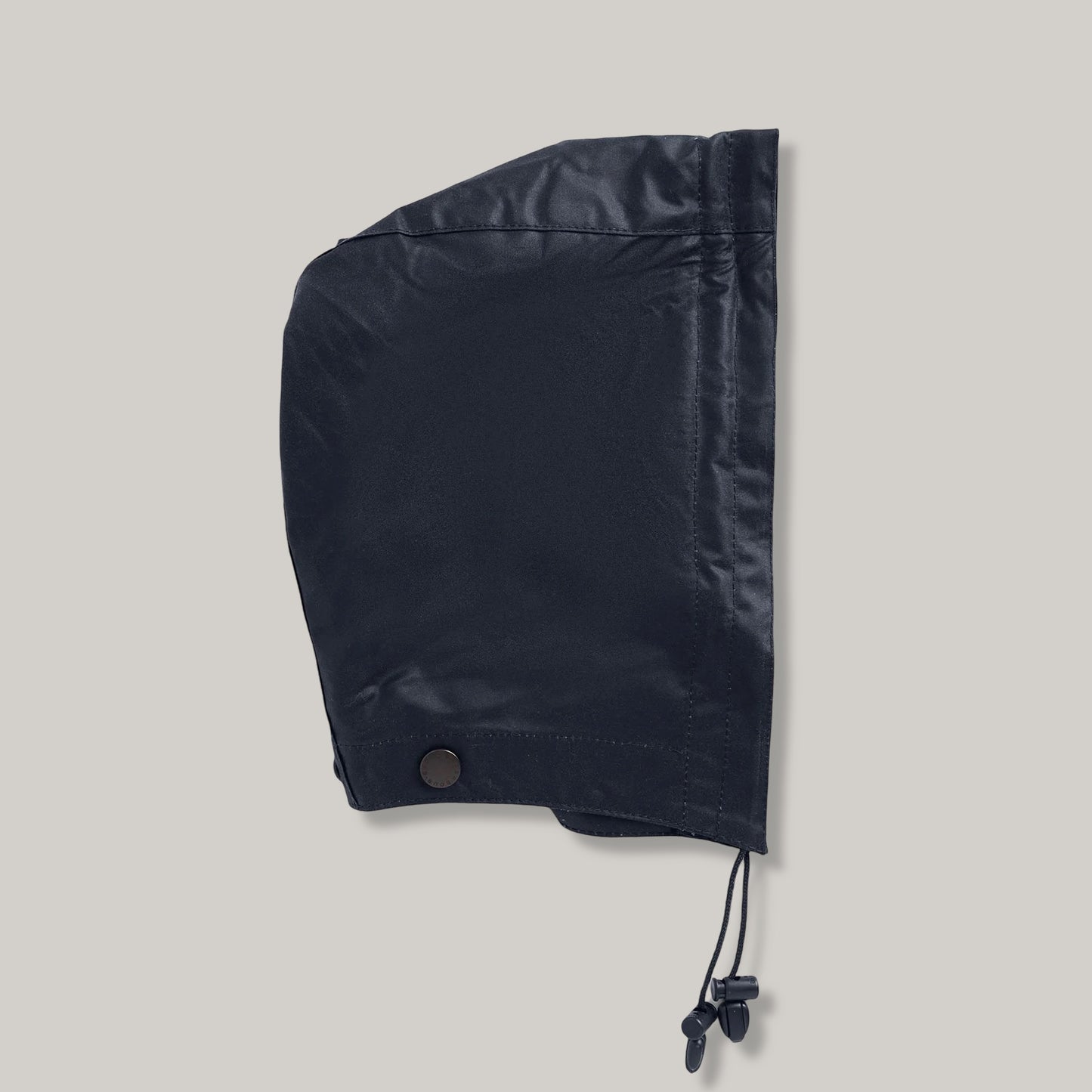 BARBOUR WAXED COTTON HOOD - NAVY WITH PLAIN LINING