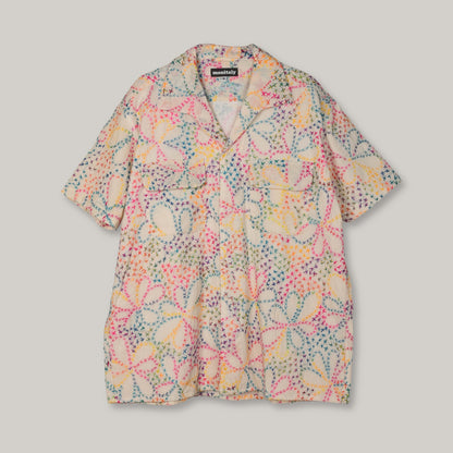 MONITALY 50's MILANO SHIRT S/S - X STITCH FLOWER RAINBOW