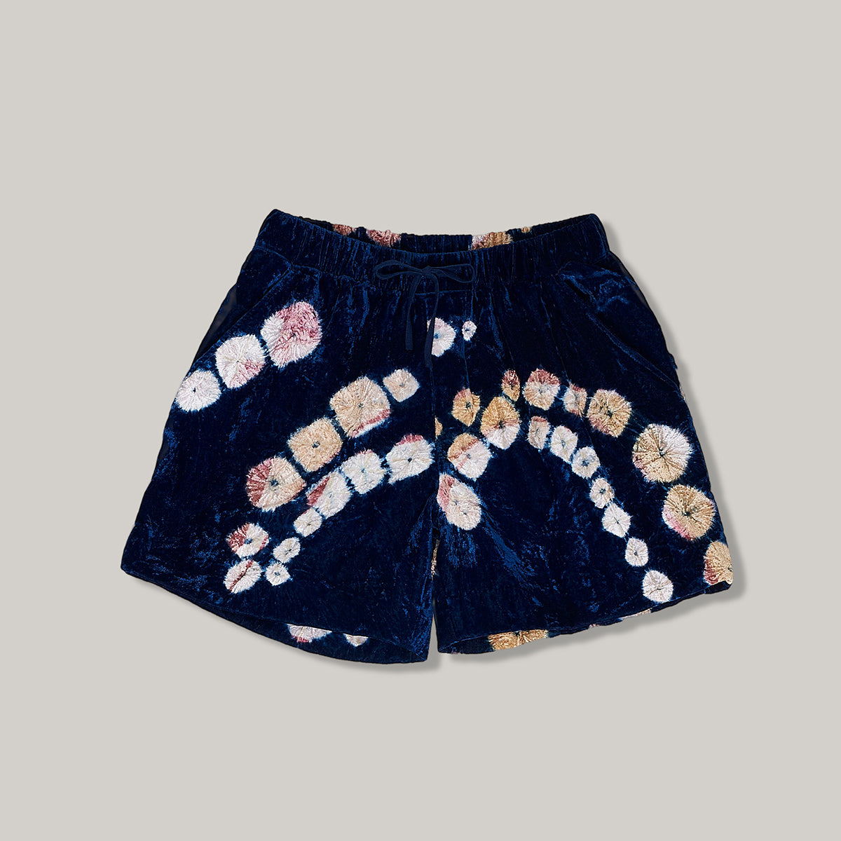 11.11 DRAW STRING UNISEX BANDHANI SHORTS - INDIGO