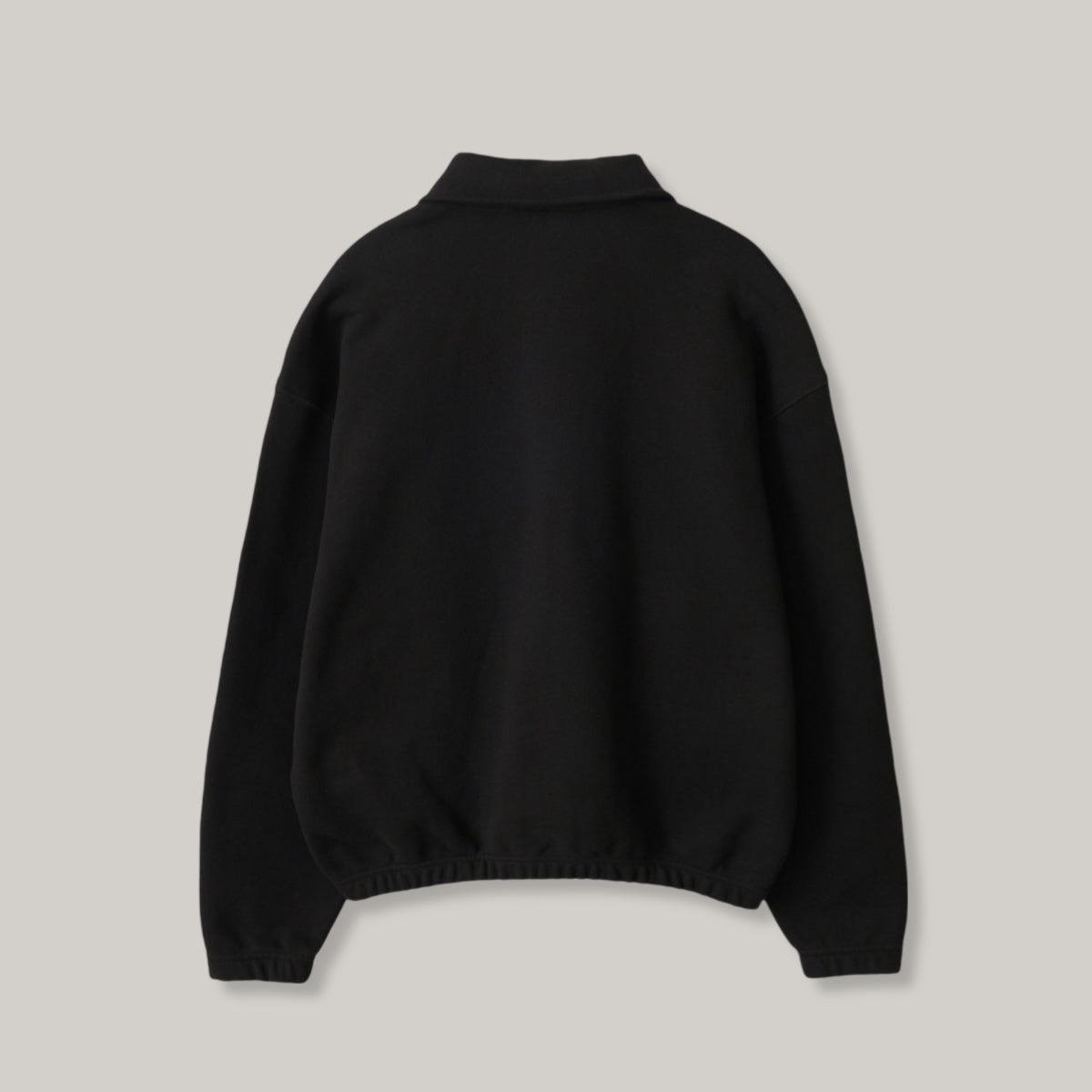 NOTHING WRITTEN POND QUARTER ZIP PULLOVER - BLACK