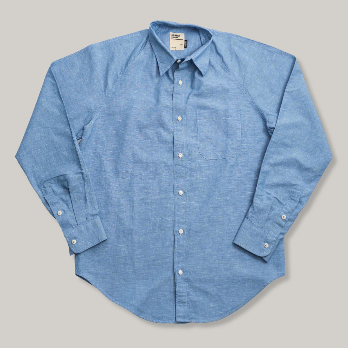 HEIMAT  COTTON/ HEMP ARTIST SHIRT - TRAIL BLUE