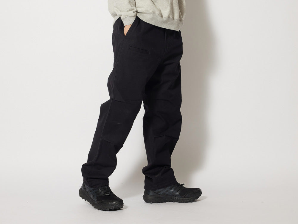 SNOW PEAK TAKIBI CANVAS PANTS - BLACK