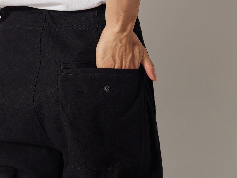 SNOW PEAK TAKIBI CANVAS PANTS - BLACK