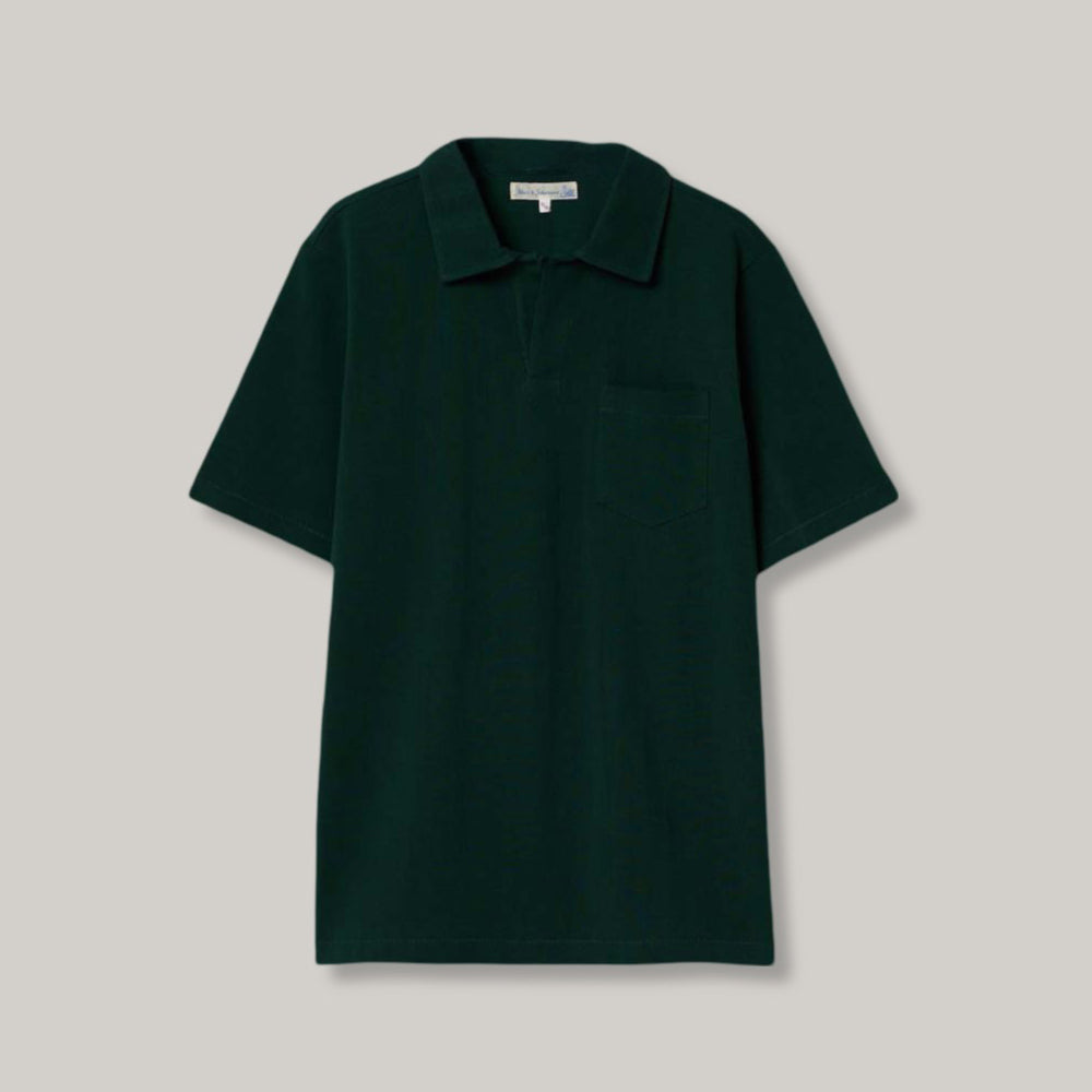 MERZ B. SCHWANEN 2PKPL POLO SHIRT WITH POCKET - CLASSIC GREEN