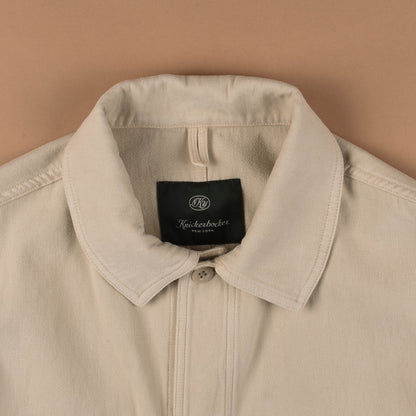 PPHH x KNICKERBOCKER NYC MOLESKIN TRAVAILLER OVERSHIRT - NATURAL