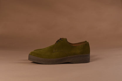 PPHH x SANDERS MENS BRIT GIBSON SHOE - MOSS SUEDE