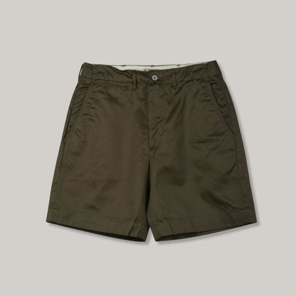 BUZZ RICKSON MILITARY CHINOS 1945 MODEL SHORTS - OLIVE