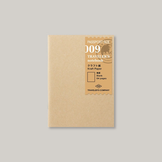 TRAVELER'S COMPANY PASSPORT REFILL KRAFT