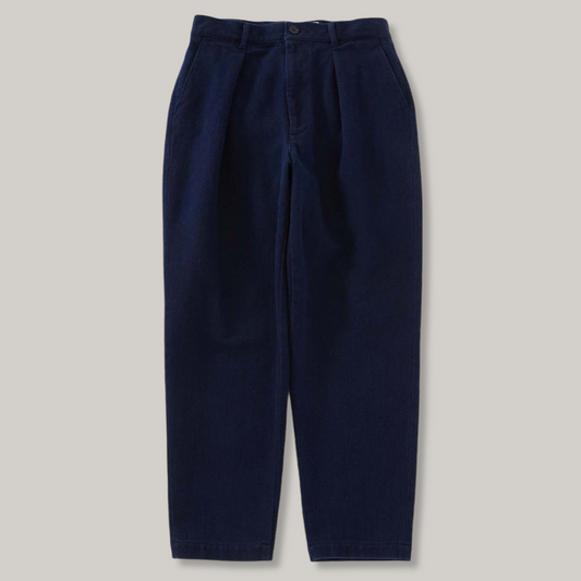 BLUE BLUE JAPAN PURE INDIGO DOUBLECLOTH SASHIKO TROUSERS