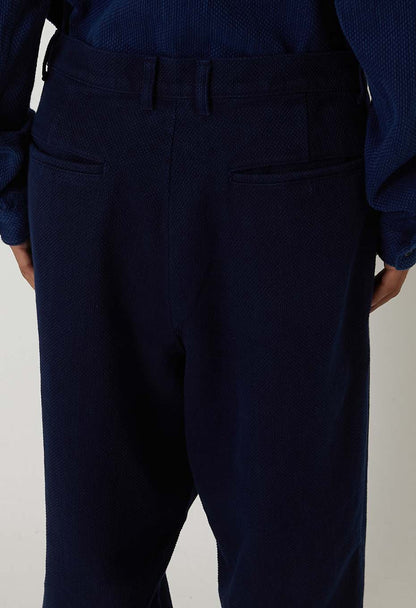 BLUE BLUE JAPAN PURE INDIGO DOUBLECLOTH SASHIKO TROUSERS