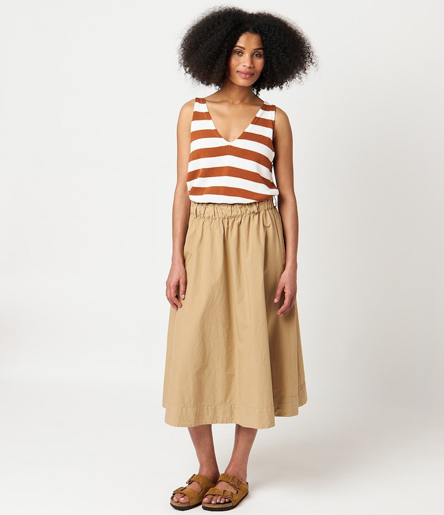 MERZ B. SCHWANEN SKIRT01 - KHAKI