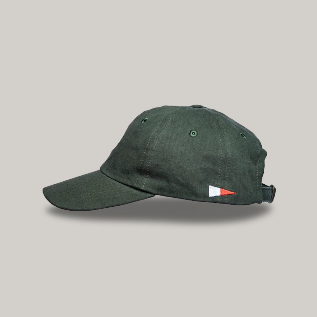 HEIMAT HERRINGBONE SAILING CAP - MILITARY GREEN