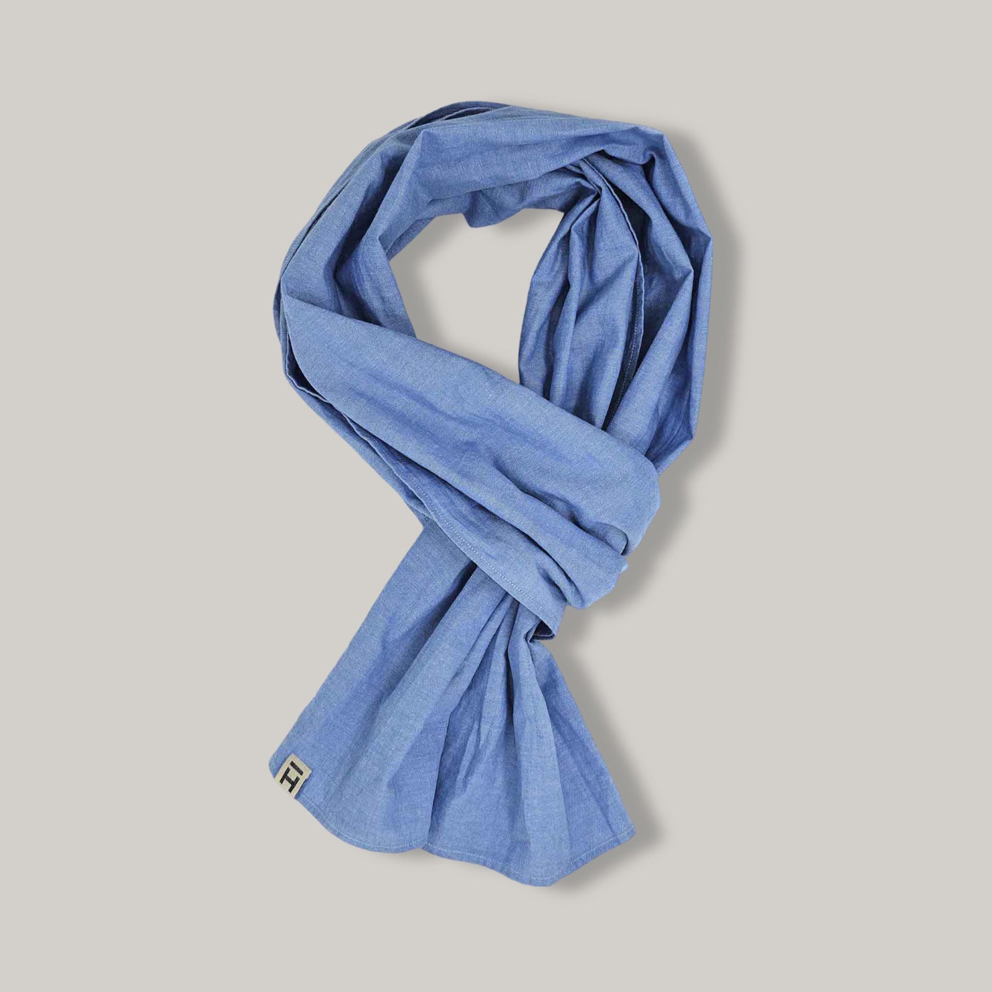 HEIMAT CHAMBRAY SCARF - TRAIL BLUE