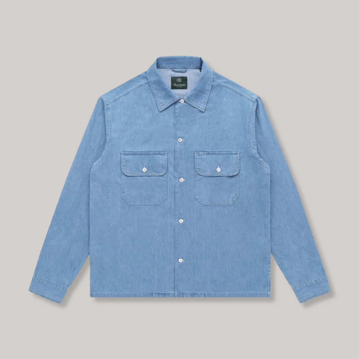 KNICKERBOCKER SERVICE DENIM SHIRT - LIGHT WASH INDIGO