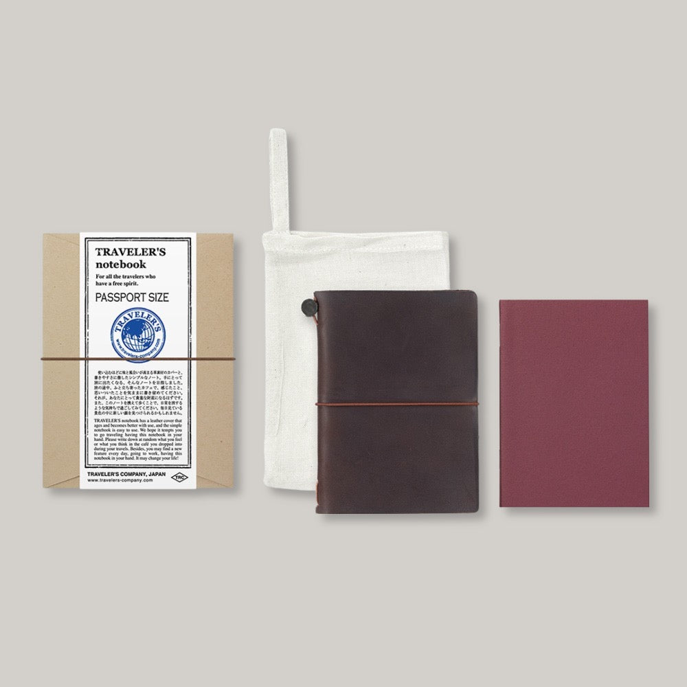 TRAVELER'S COMPANY NOTEBOOK PASSPORT BROWN