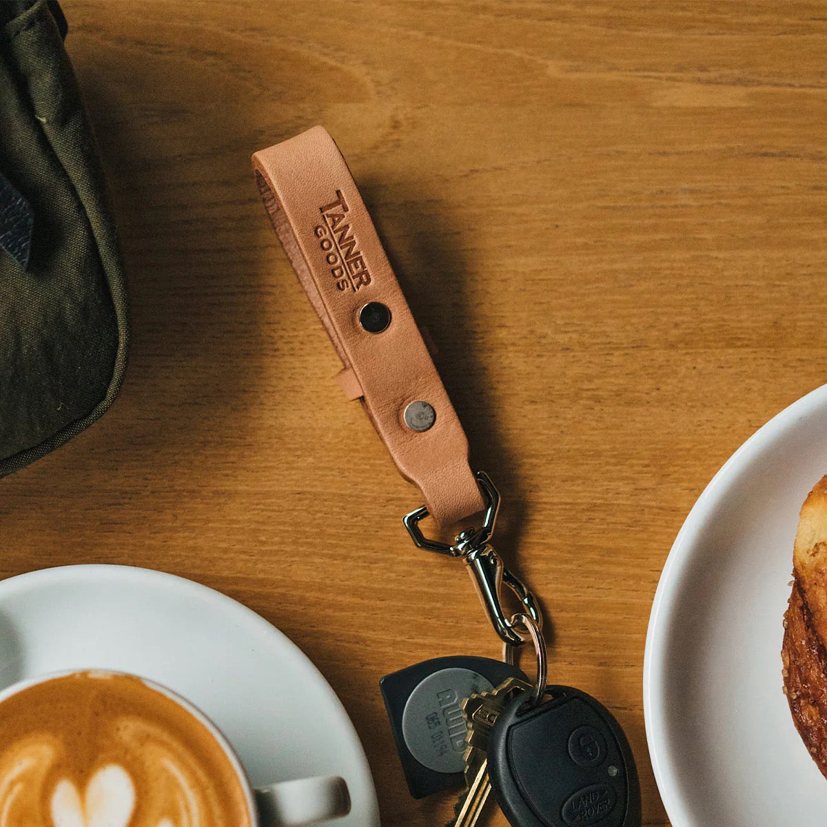 TANNER GOODS KEY LANYARD - SADDLE TAN