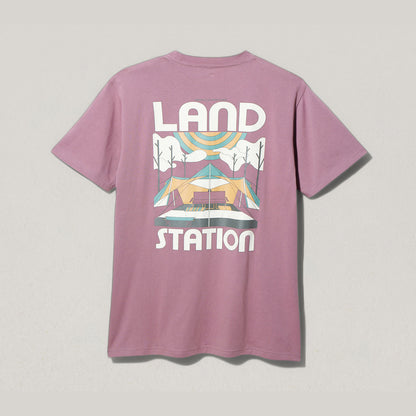 SNOW PEAK LAND STATION T-SHIRT - PINK