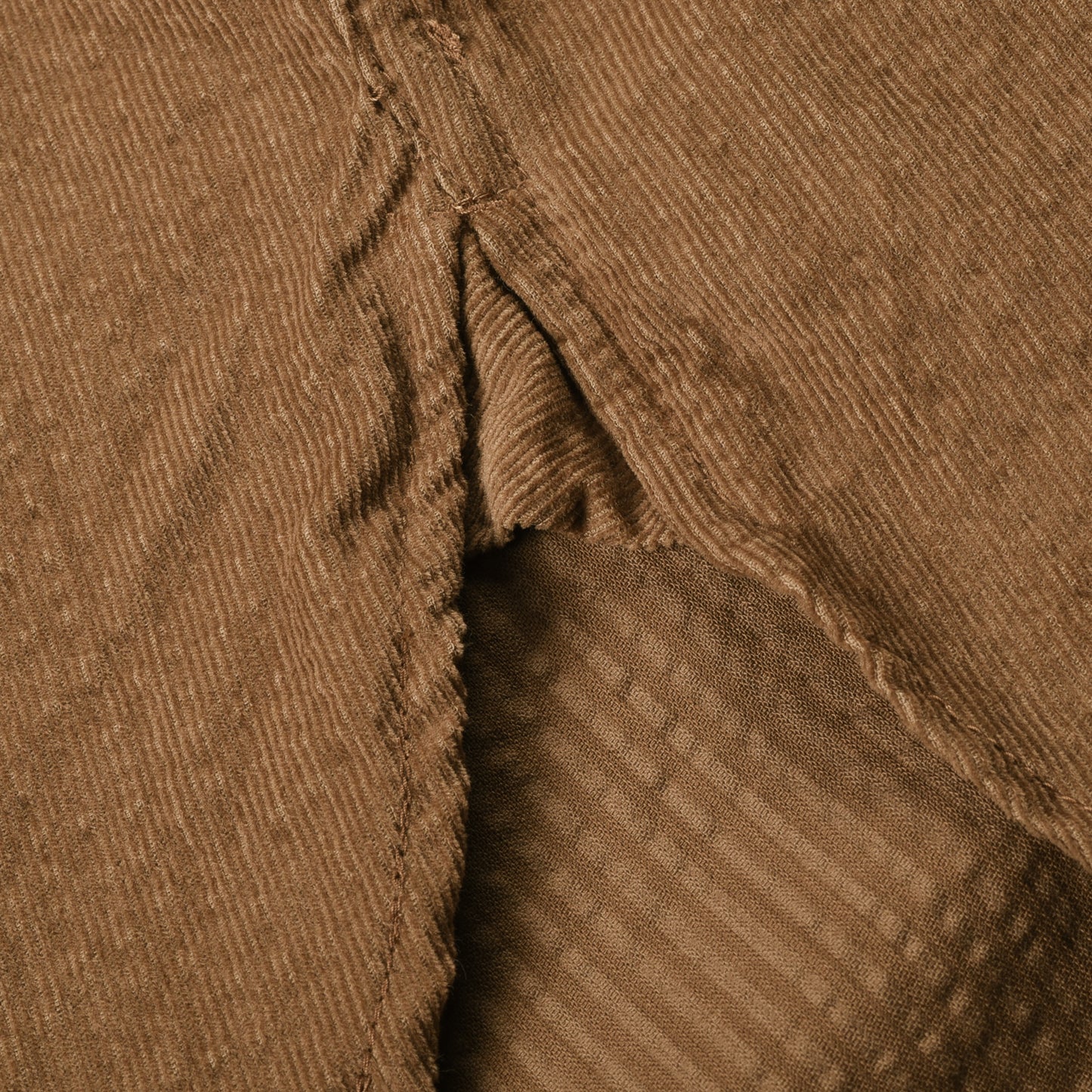 TS(S) ASYMMETRIC POCKET WORK SHIRT - KHAKI CORDUROY