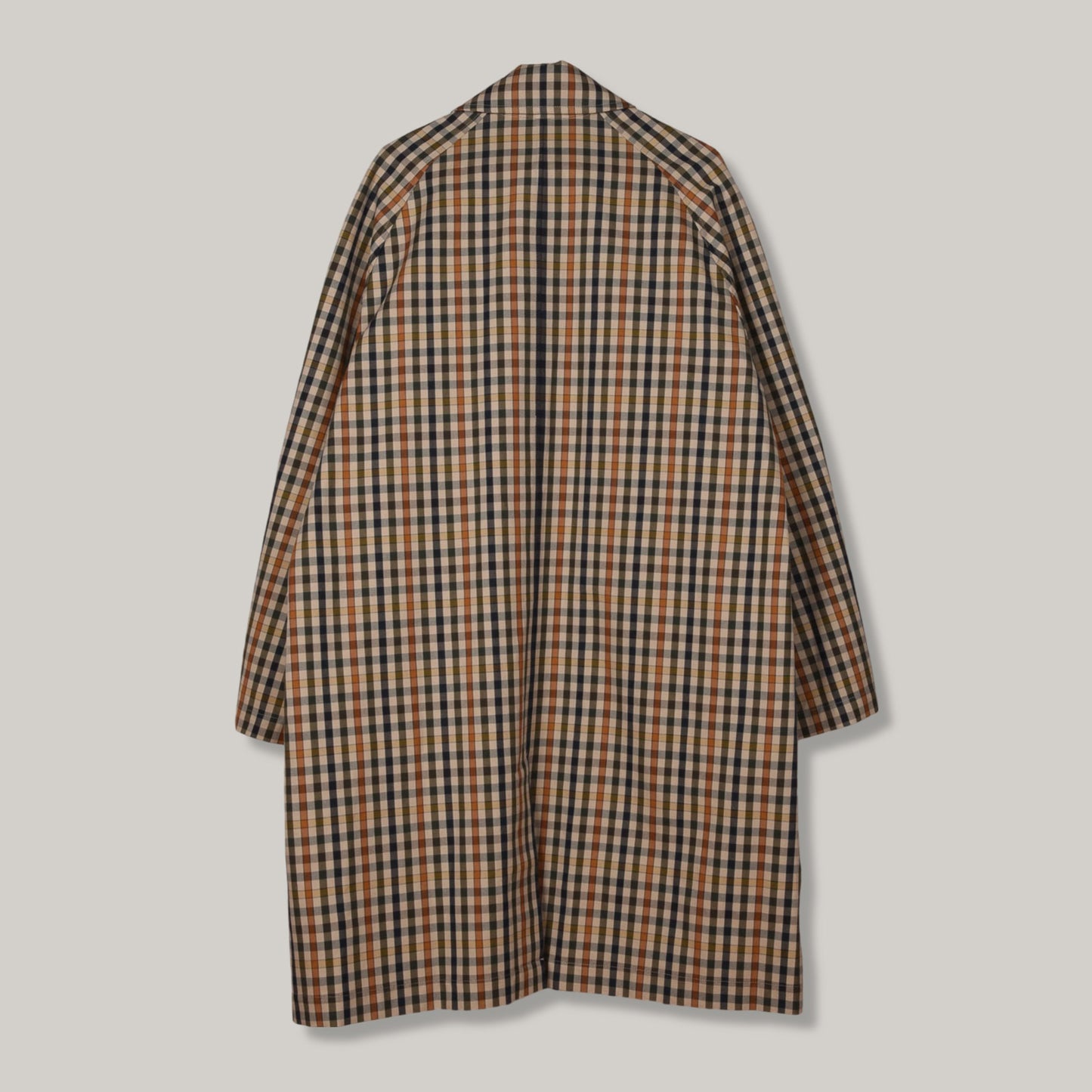 TS(S) FLY FRONT RALGAN SLEEVE COAT - KHAKI GUN CLUB PLAID