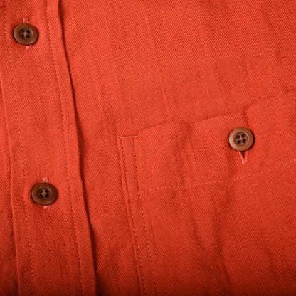 TS(S) ASYMMETRIC POCKET WORK SHIRT - RED