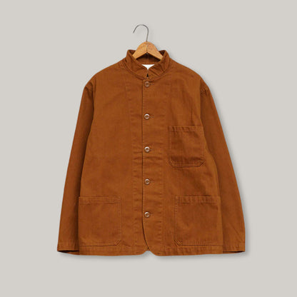 NIGEL CABOURN JK02 TUNIC JACKET HEAVY COTTON - BROWN