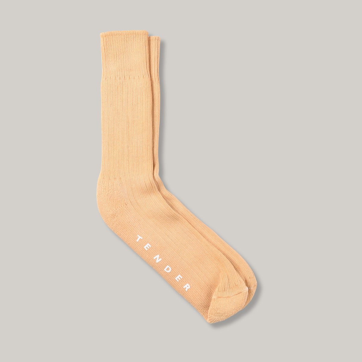 TENDER RIB COTTON SOCKS - IRON RUST DYED