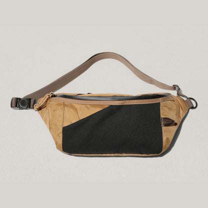 SNOW PEAK X-PAC NYLON WAIST BAG - BROWN