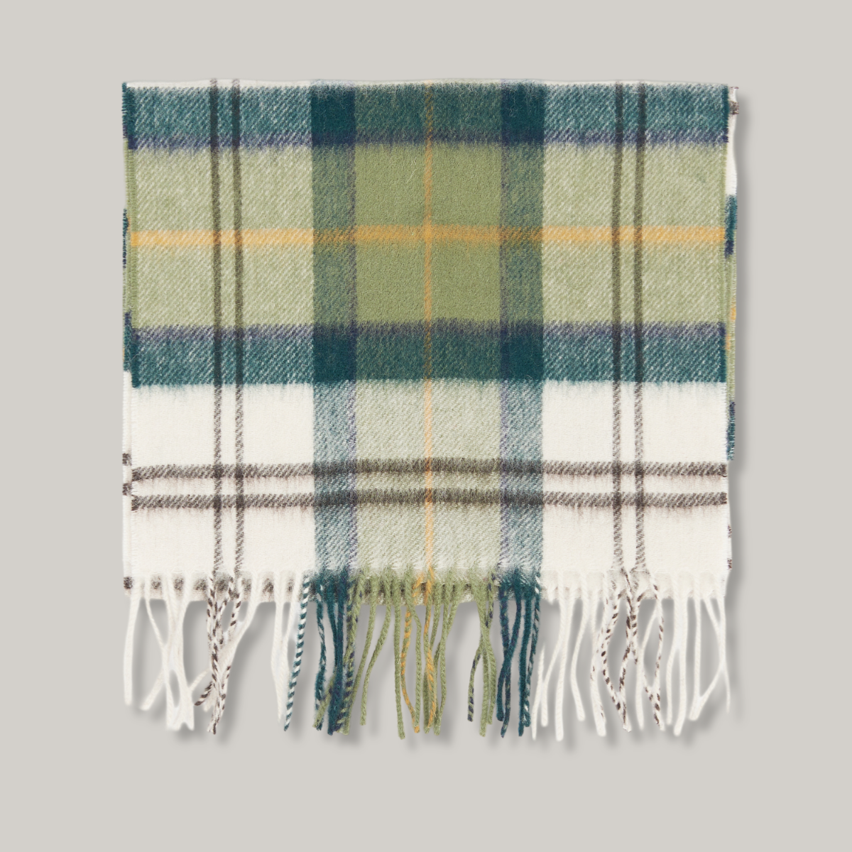 BARBOUR WOOL/ CASHMERE SCARF - ANCIENT