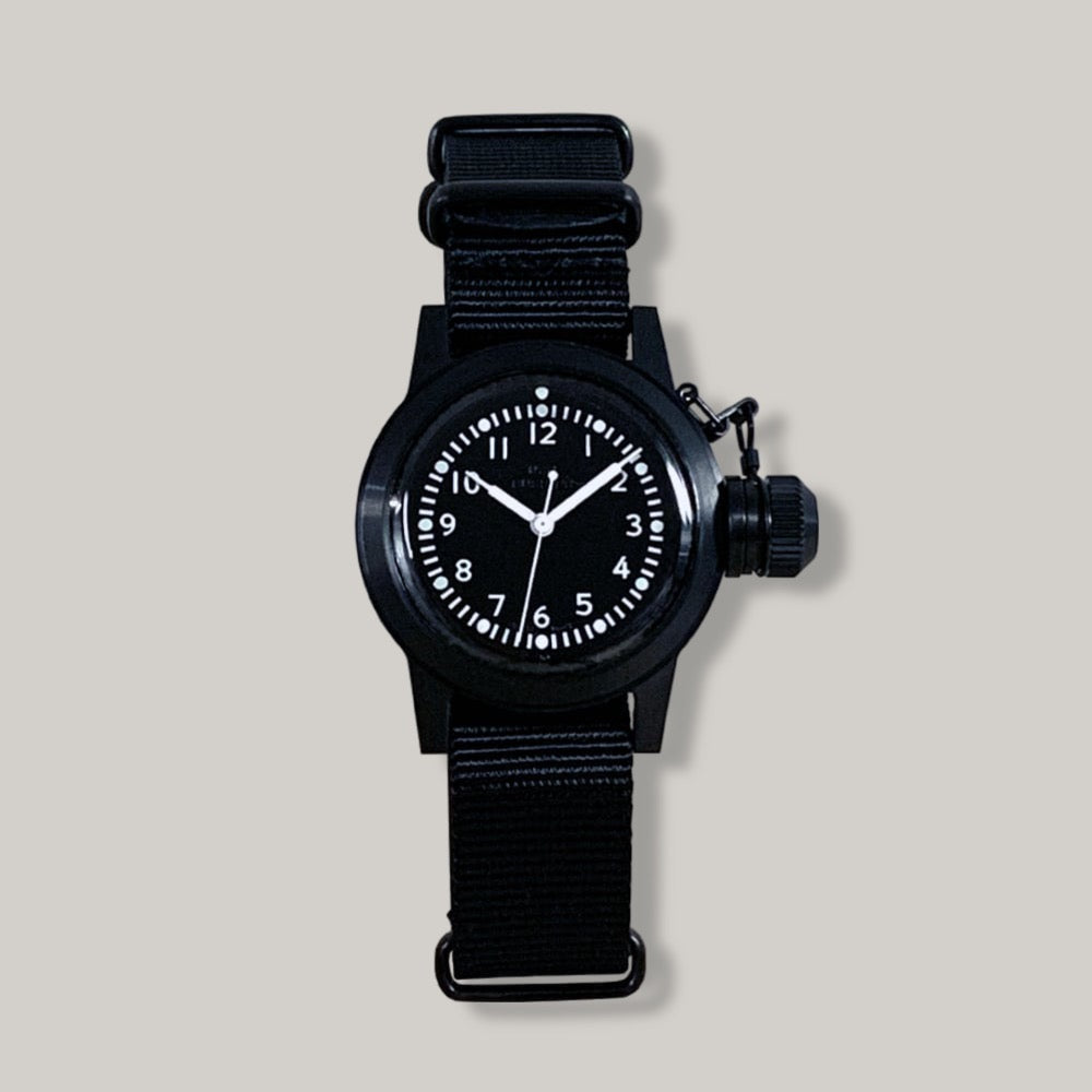 Naval Watch Co. Mil.-04  US MARINE USN BUSHIPS - Black/ Black