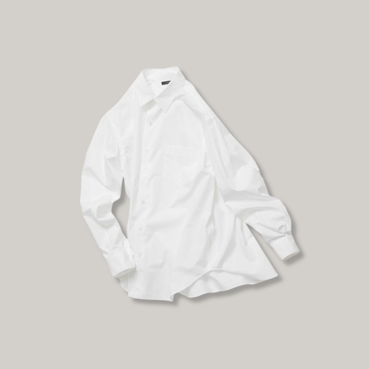 LENO STANDARD SHIRT - WHITE