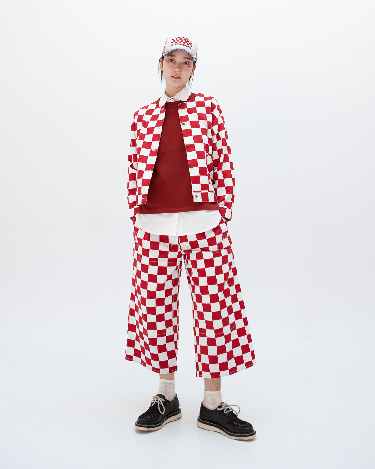 W'MENSWEAR MOHOM SHIRT - RED CHECK