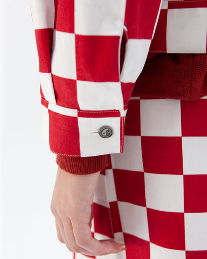 W'MENSWEAR MOHOM SHIRT - RED CHECK