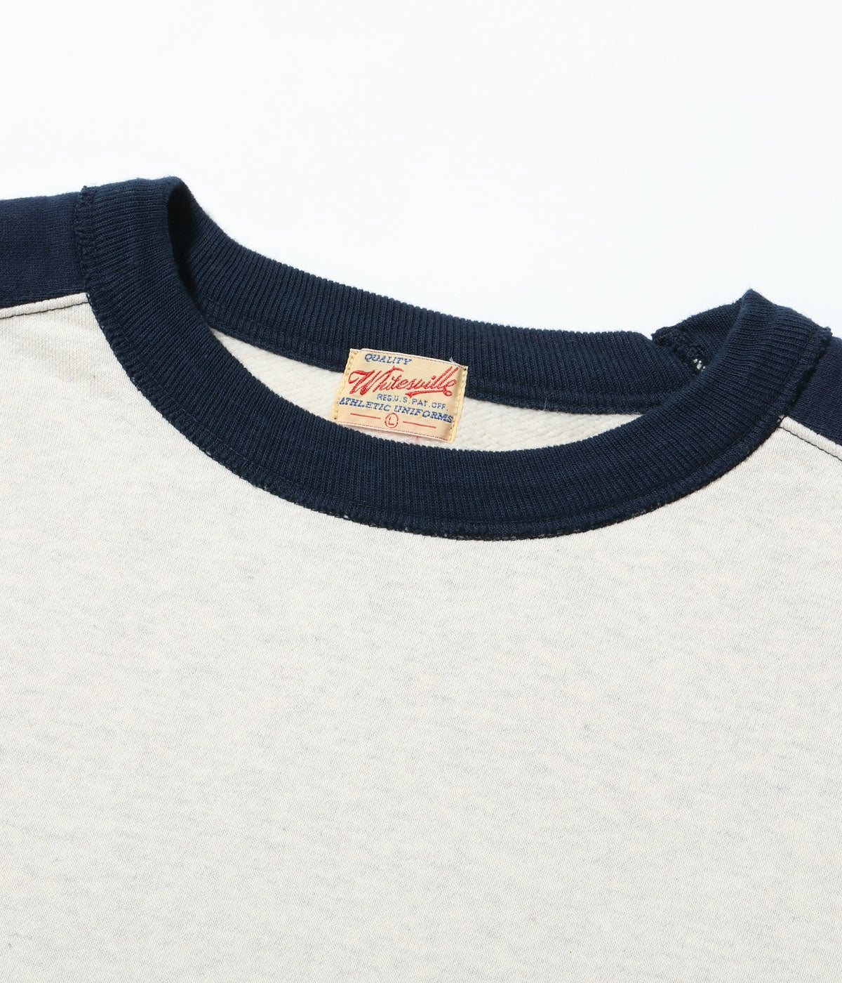 WHITESVILLE FREEDOM SLEEVE SWEATSHIRT - NAVY x OATMEAL