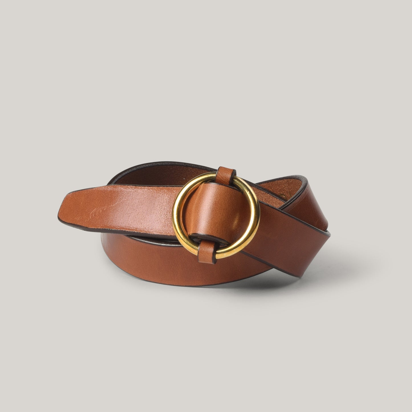 YUKETEN 1-1/4" RING BELT - BUCK BROWN