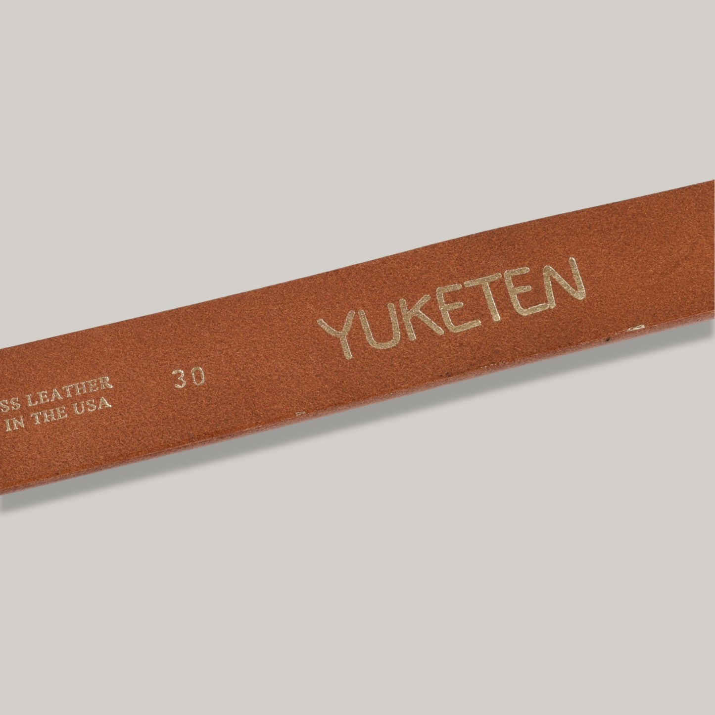 YUKETEN 1-1/4" RING BELT - NATURAL