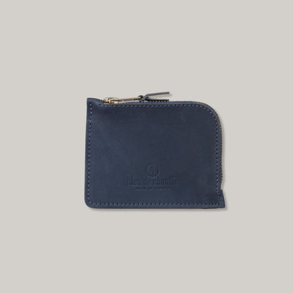 BLEU DE CHAUFFE 'AS' ZIPPED PURSE - MARINE