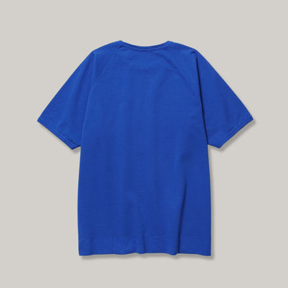 LENO FREEDOM SLEEVE SWEAT T-SHIRT - BLUE