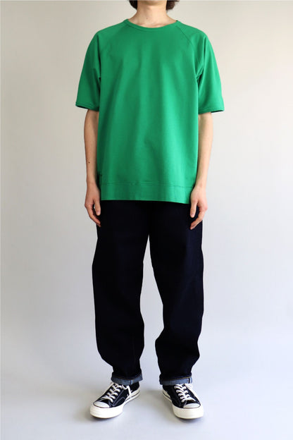 LENO FREEDOM SLEEVE SWEAT T-SHIRT - GREEN