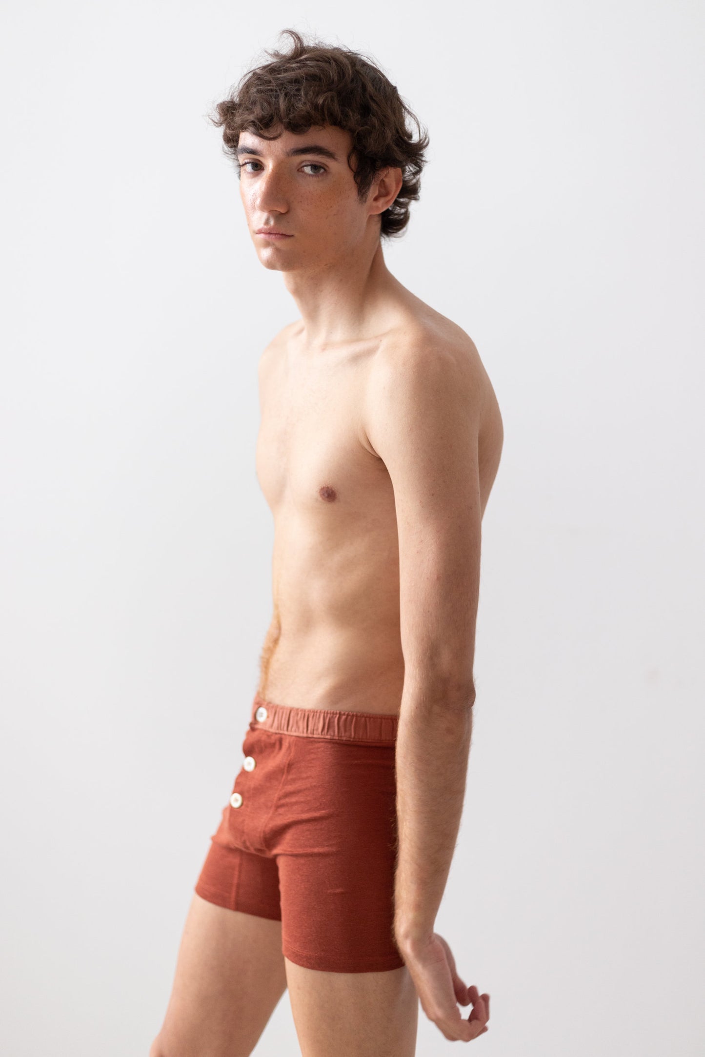 TA-CT GENDERLESS SHORT PANTS - TOMORI - RUST