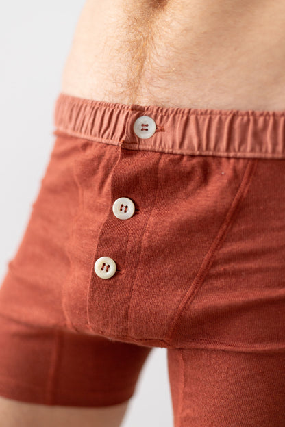 TA-CT GENDERLESS SHORT PANTS - TOMORI - RUST