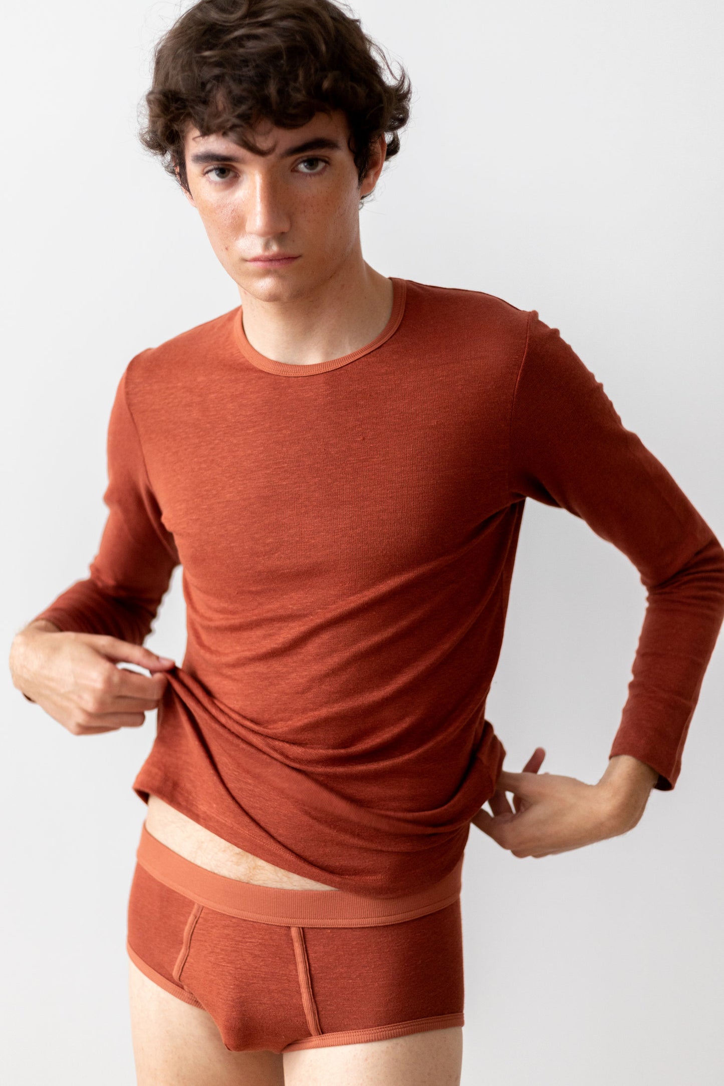 TA-CT LONG SLEEVE T-SHIRT BABOR - RUST