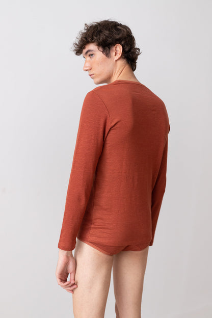 TA-CT LONG SLEEVE T-SHIRT BABOR - RUST