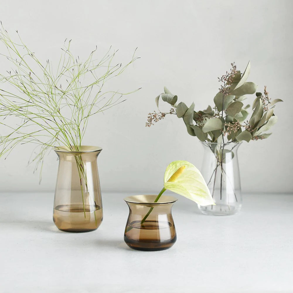 KINTO LUNA VASE  - BROWN - SMALL