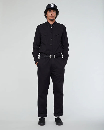 EAT DUST WESTERN SHIRT - BLACK